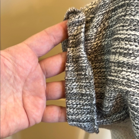 Anthropologie Chic Gray and White Knit Dress - Picture 6 of 11